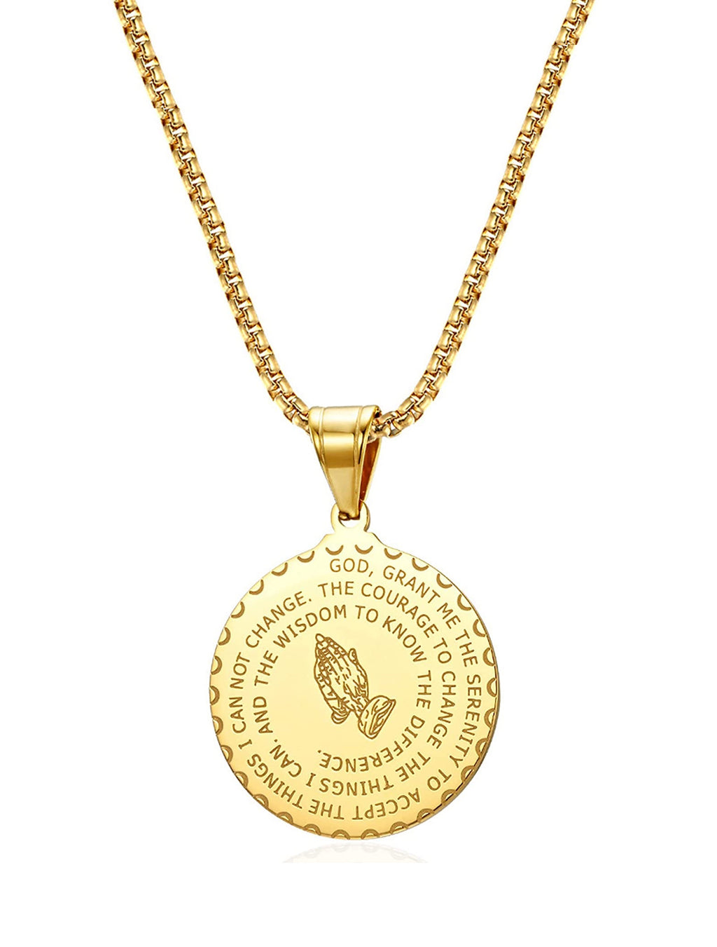 18k Gold Spiritual Pendant Necklace