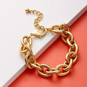 18K Gold Chunky Link Bracelet
