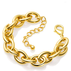 18K Gold Chunky Link Bracelet