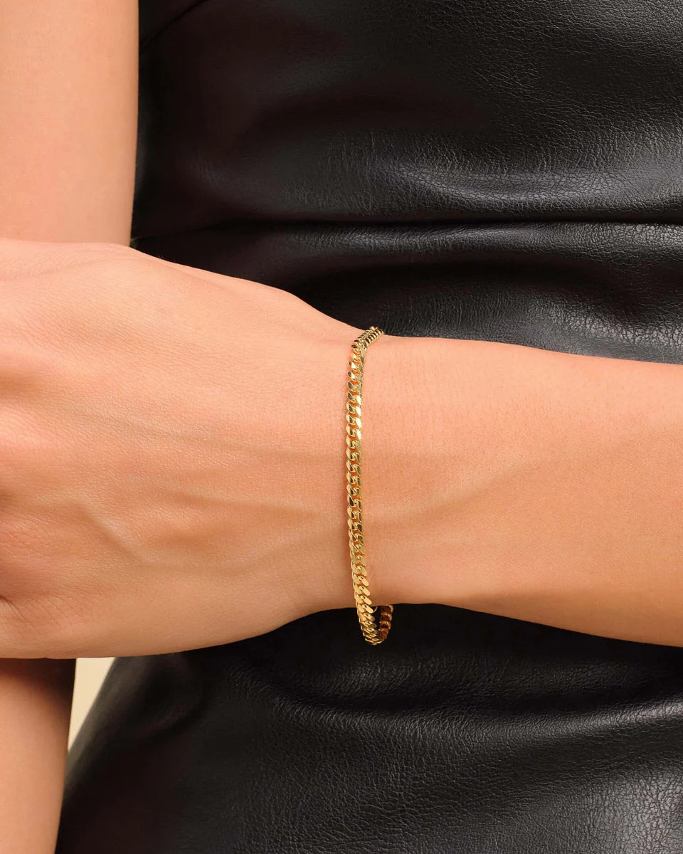 18K Gold Classic Link Bracelet - Liv Oliver