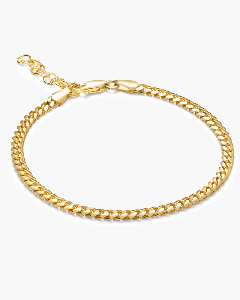 18K Gold Classic Link Bracelet - Liv Oliver
