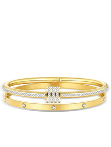 18K Gold Embellished Bangle Set