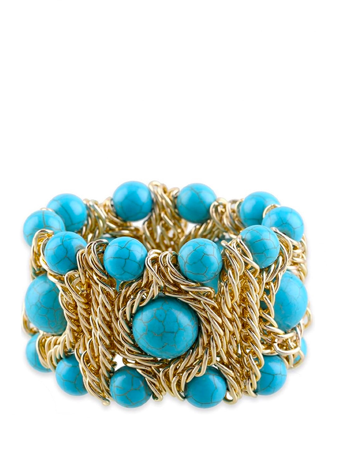 Turquoise Statement Cuff Bangle - Liv Oliver