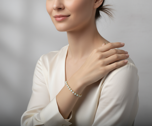 18K Rose Gold Opal Tennis Bracelet