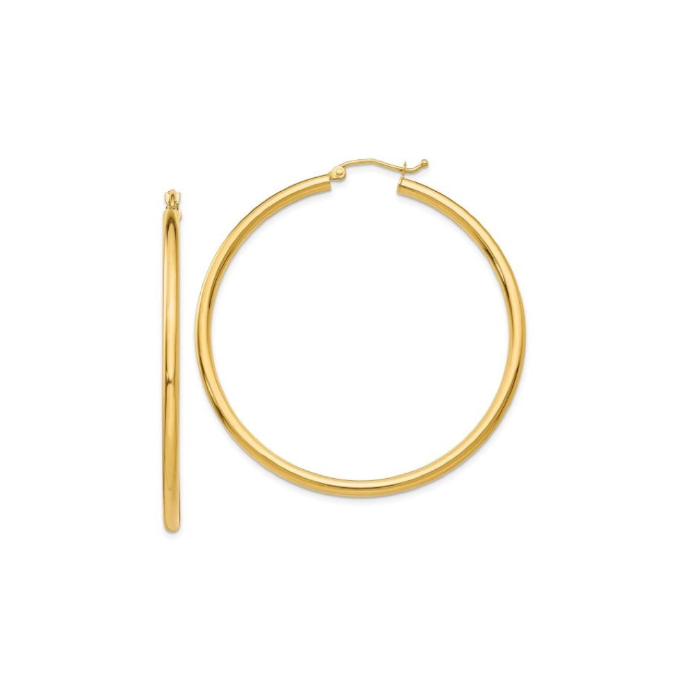 18K Gold Hoop Earrings