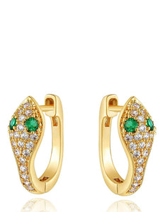 18k Gold Embellished Motif Earrings - Liv Oliver
