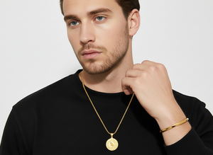 18k Gold Spiritual Pendant Necklace