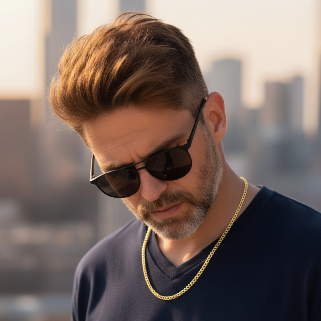 18K Gold Link Necklace