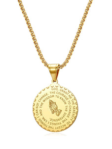 18k Gold Spiritual Pendant Necklace