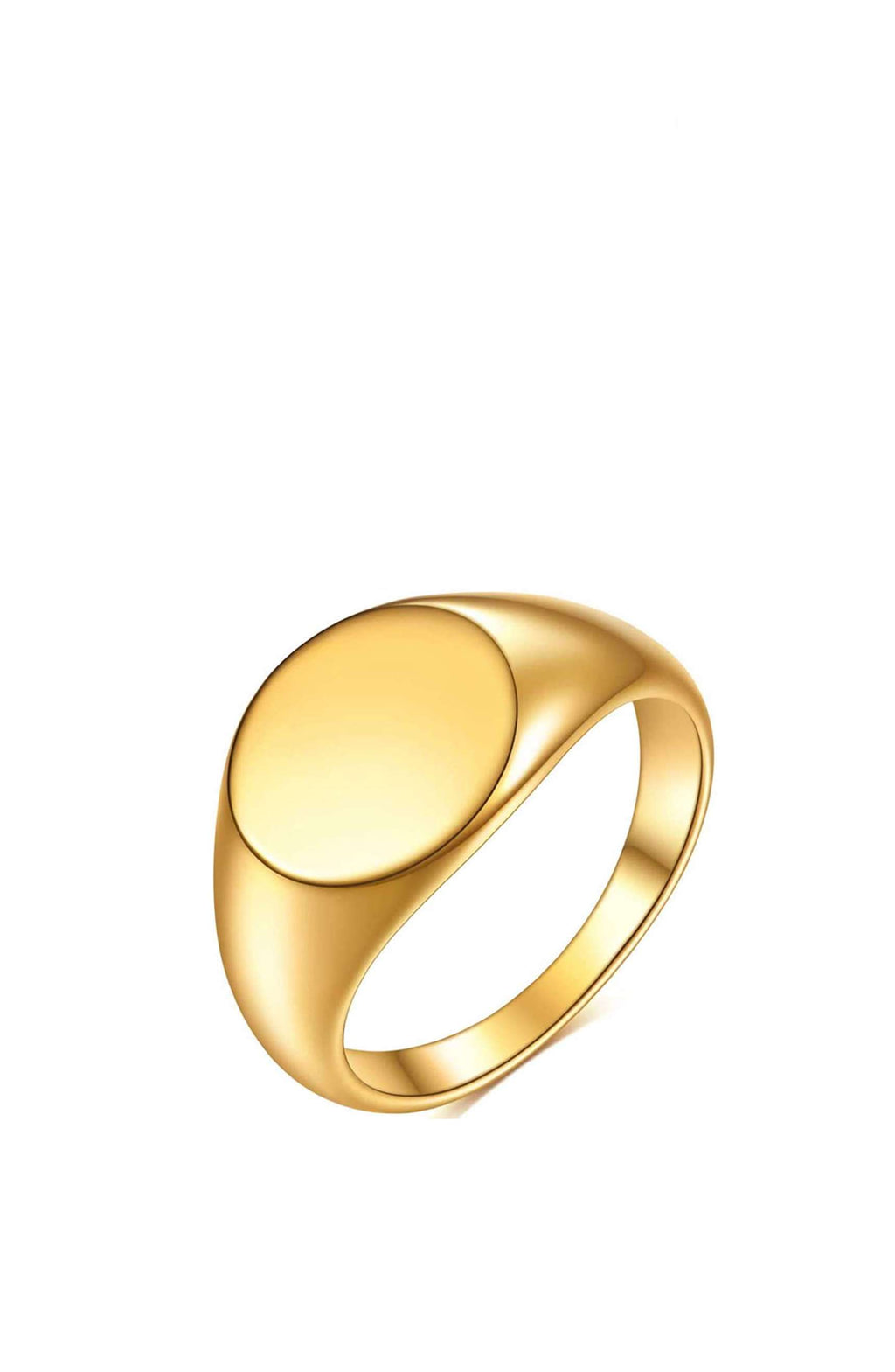 18k Gold Oval Ring