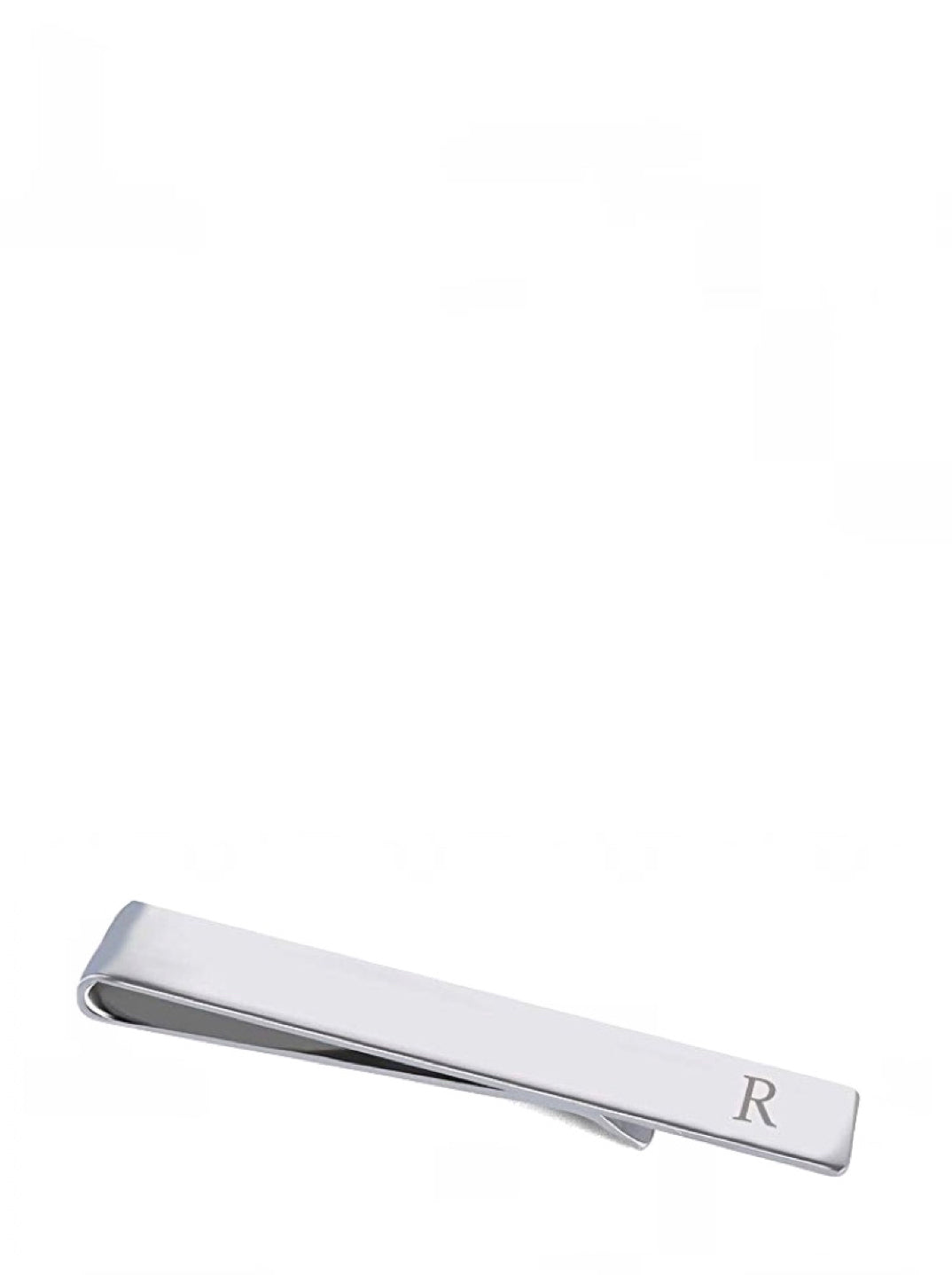 Silver Initial "A" Tie Bar
