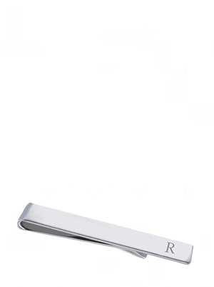 Silver Initial "A" Tie Bar