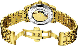 18k Gold Automatic Stainless Steel Wrist Watch