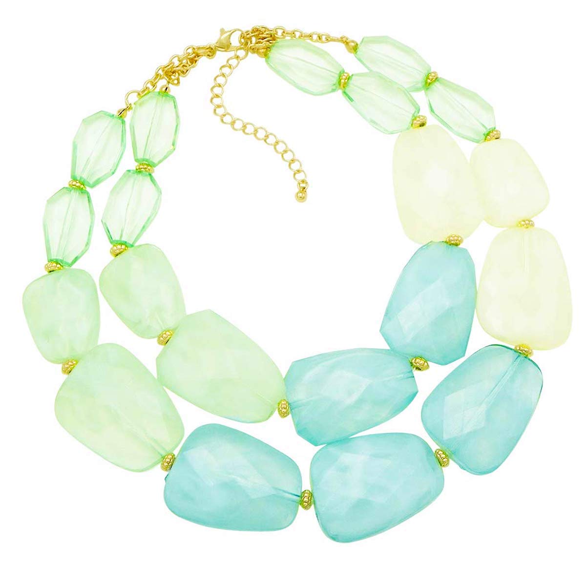 18K Gold Statement Layer Bold Necklace