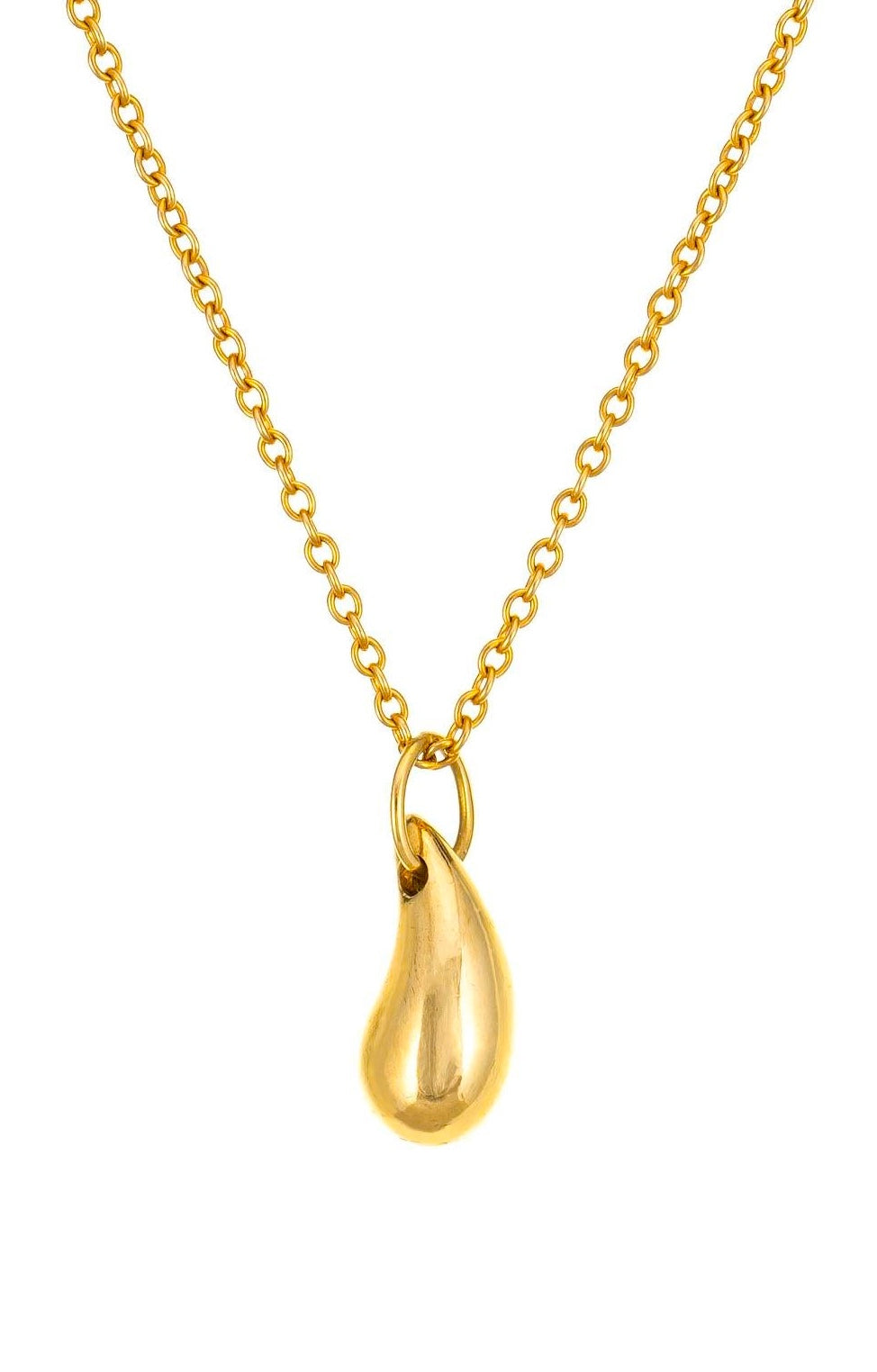 18k gold Modern Tear Drop Necklace
