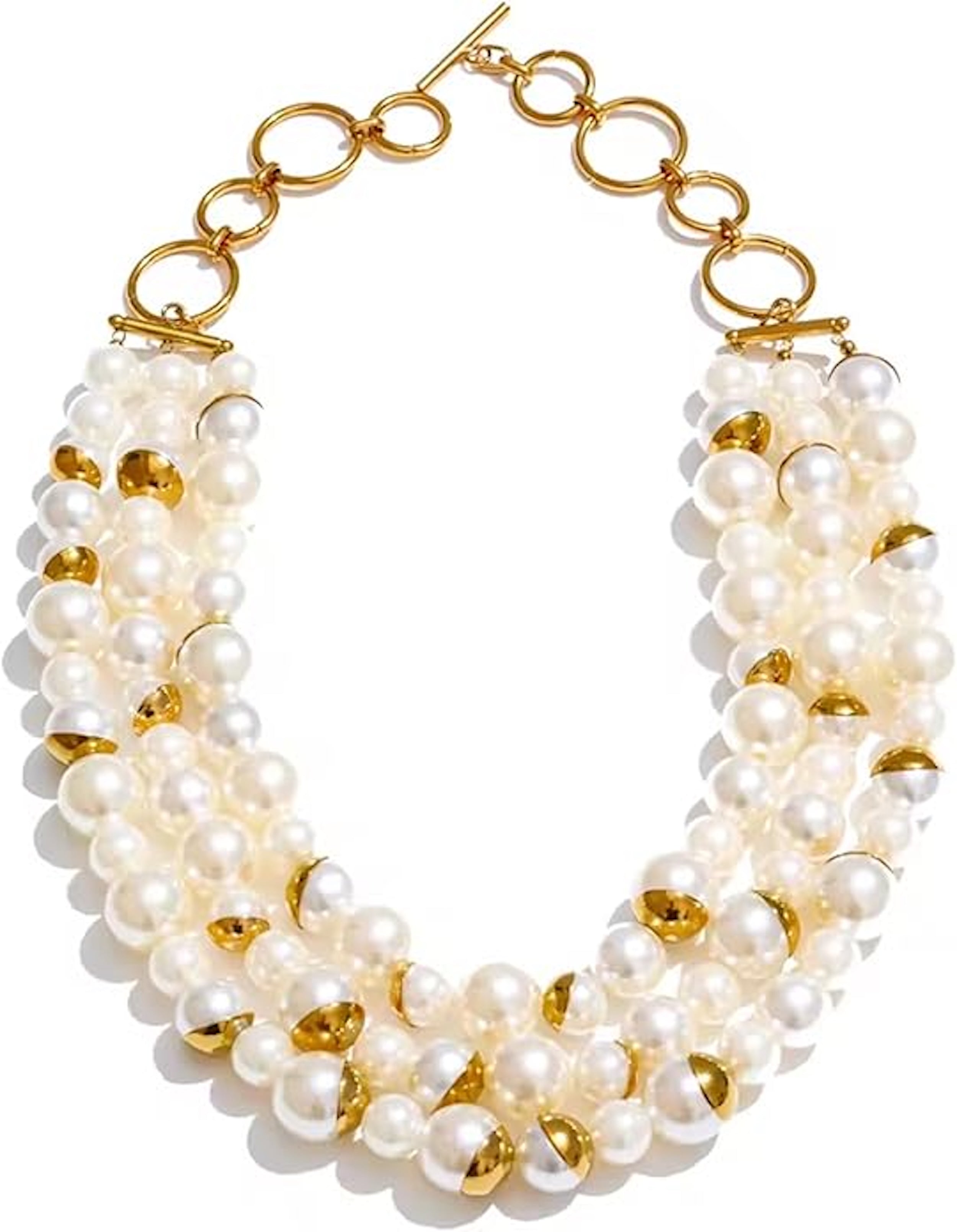18k Gold Multi Layer Pearl Necklace (Copy)