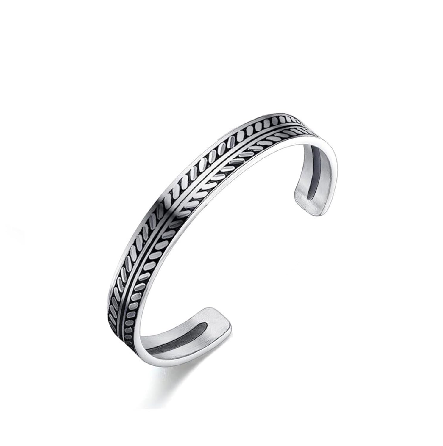 Silver Vine Cuff Bangle