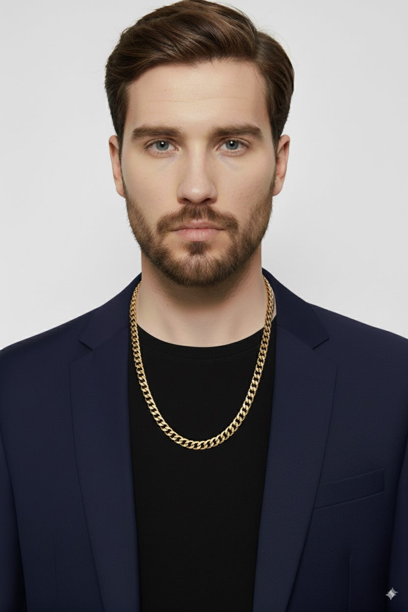 18k Gold Cable Necklace