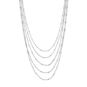 Sterling Silver Multi Layer Necklace
