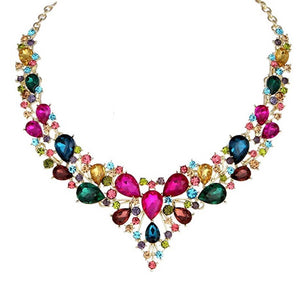18K Gold Multi Color Necklace