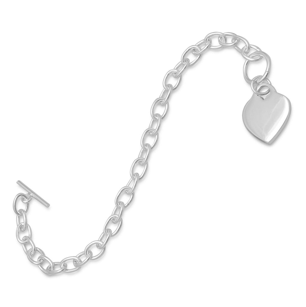 Silver Heart Charm Bracelet