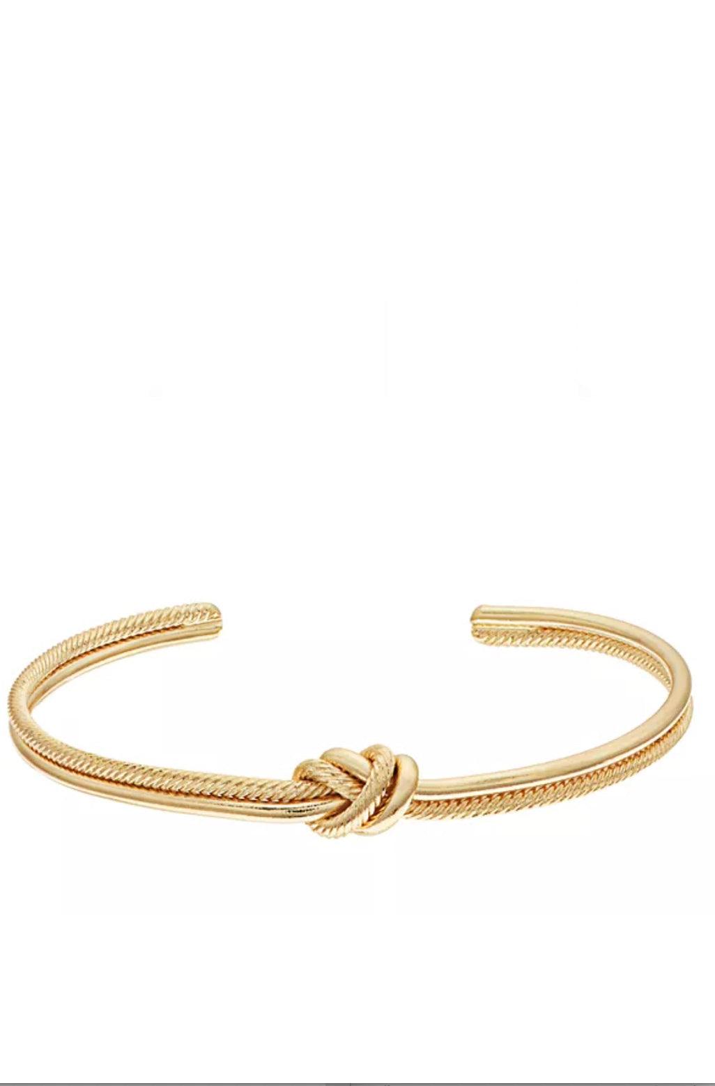 18k Gold knotted Bangle