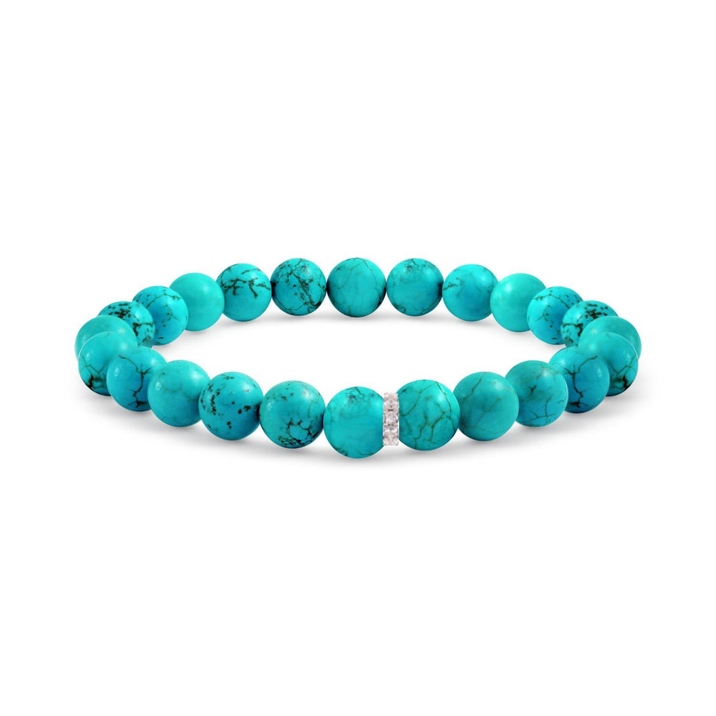 Sterling Silver Turquoise Embelished Bracelet