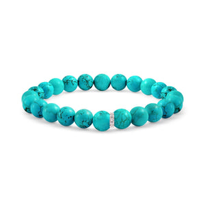 Sterling Silver Turquoise Embelished Bracelet