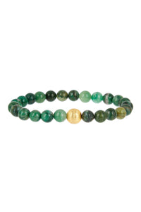 18K Matte Gold Jade Bracelet