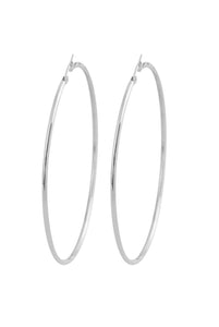 Silver Large Hoop Earrings