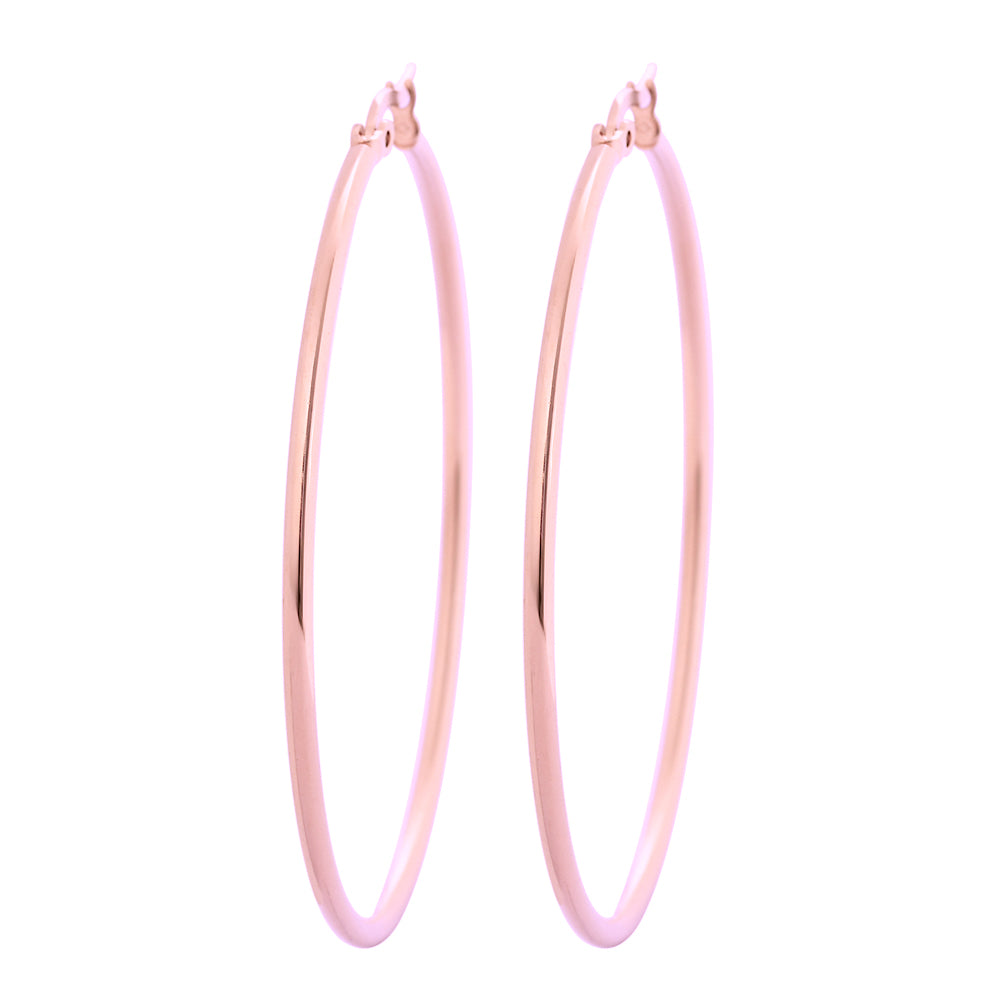 18K Gold Large Hoop Earrings - Liv Oliver