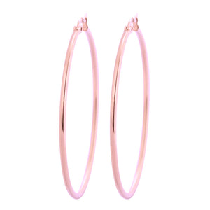 18K Gold Large Hoop Earrings