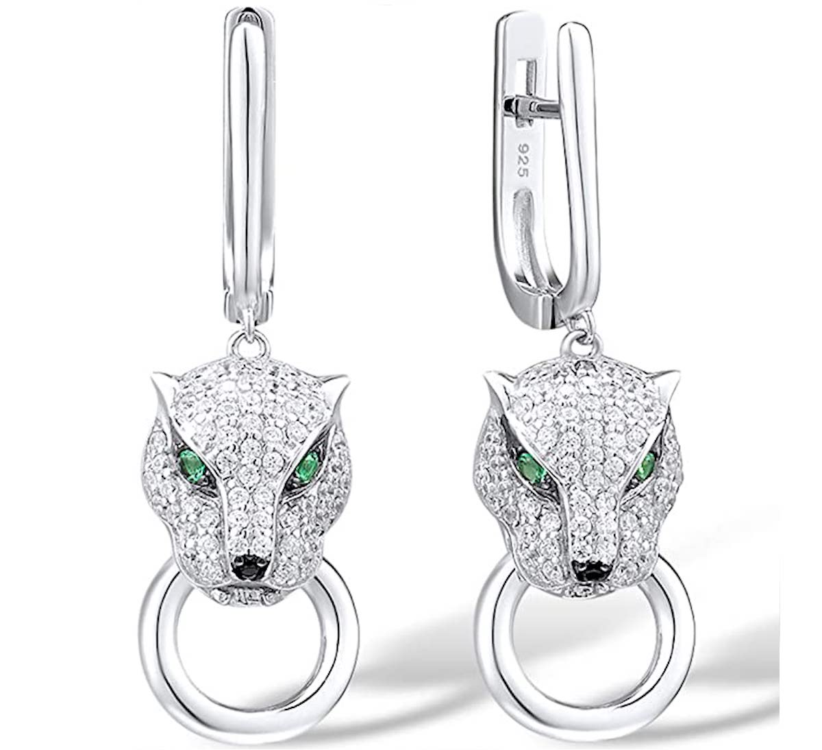 Silver Embellished Motif Earrings