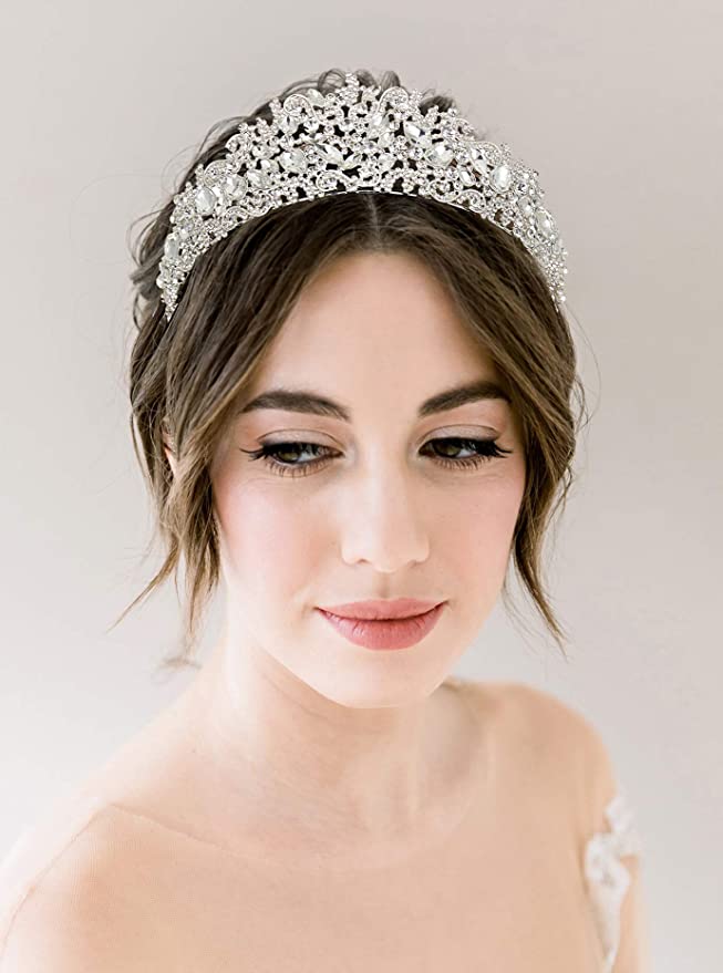 Silver Multi Crystal Princess Tiara