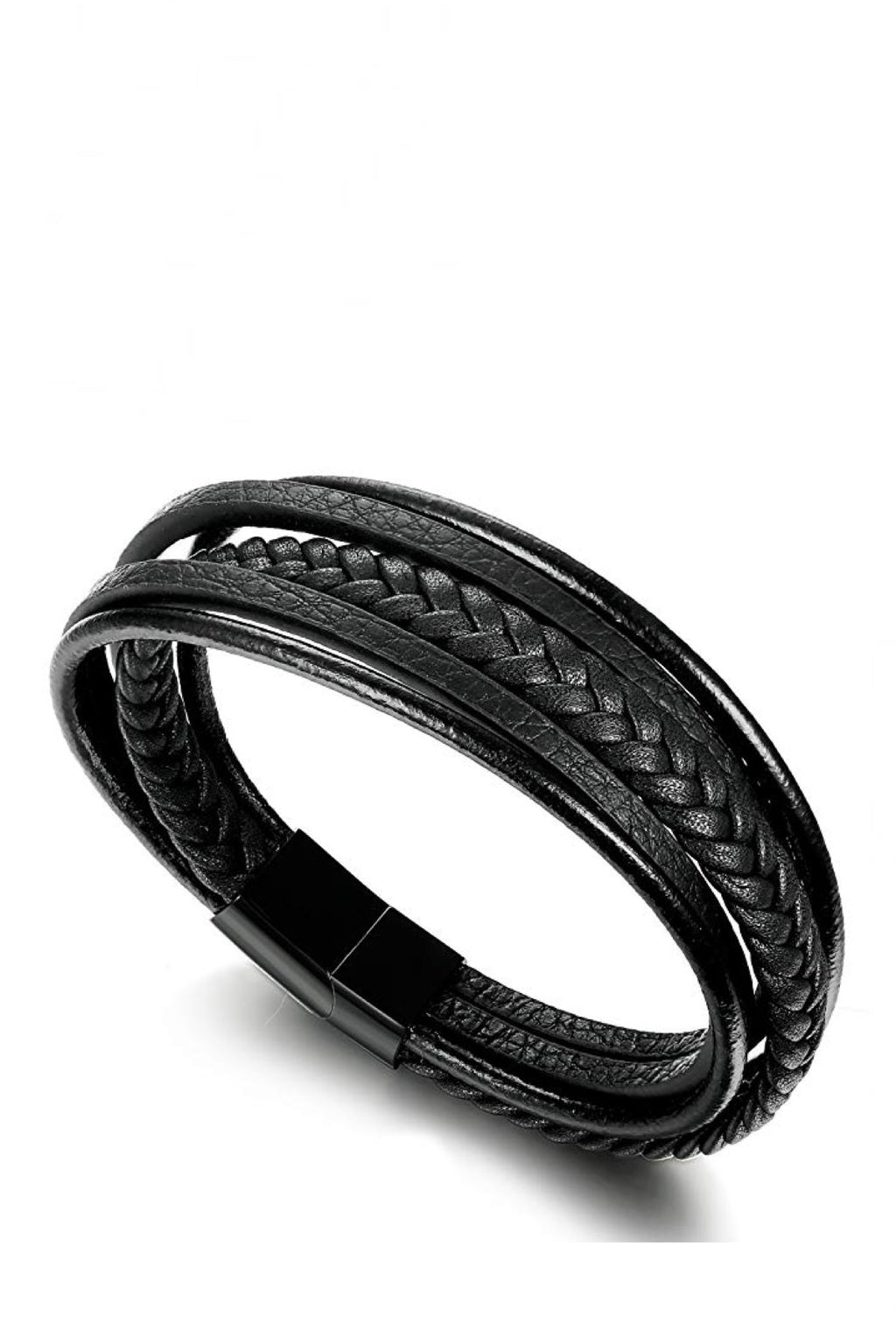 Black Plated Multi Row Bracelet