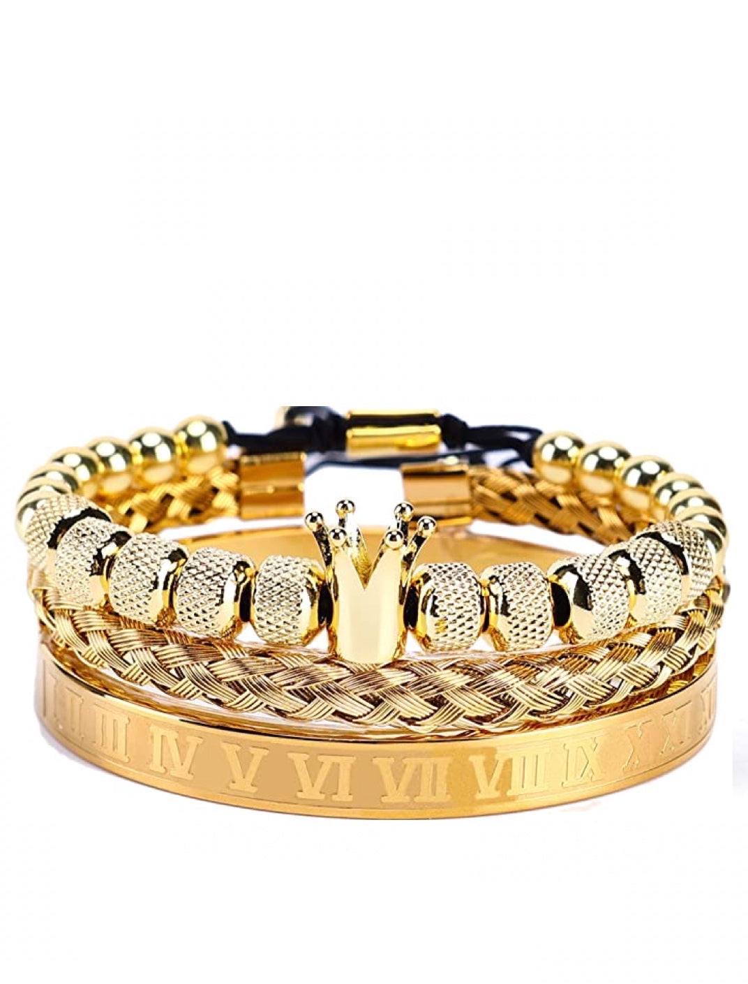 18k Gold Bracelet Set