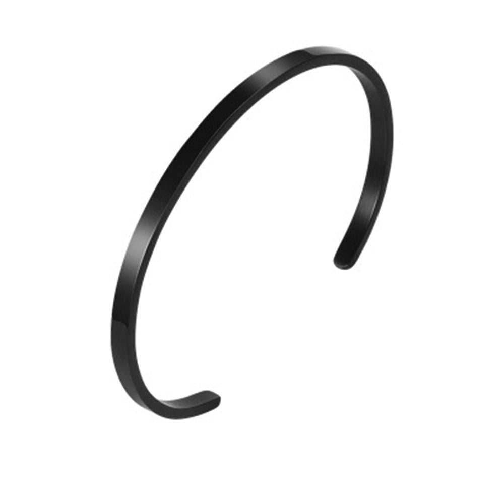 Black Plated Cuff Bangle