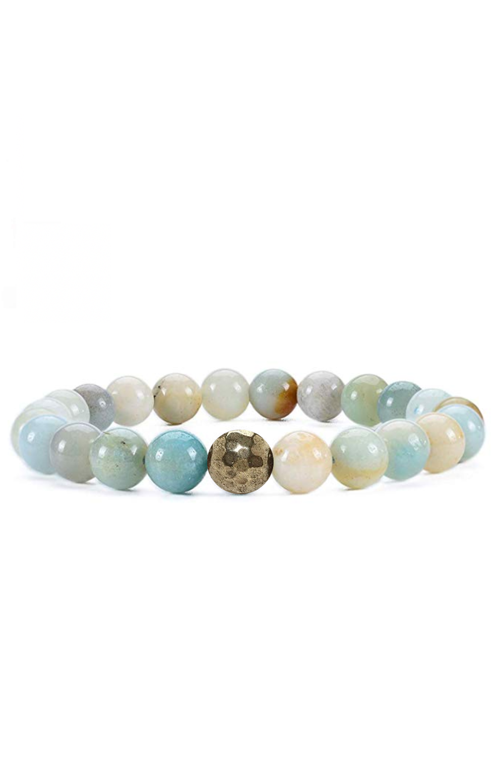 Multi Blue Amazonite Gunmetal Bracelet