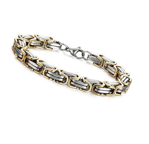 18k Gold & Silver Two Tone Bracelet