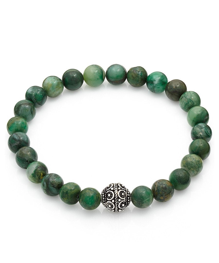 Sterling Silver Jade Bracelet