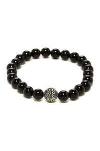 Sterling Silver Onyx Bracelet