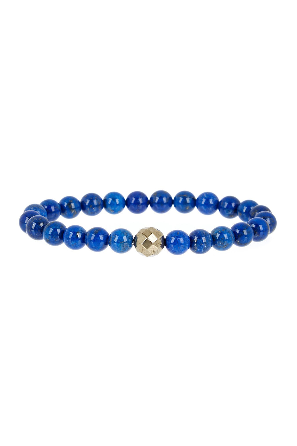 Lapis & Oxidized Silver Bracelet