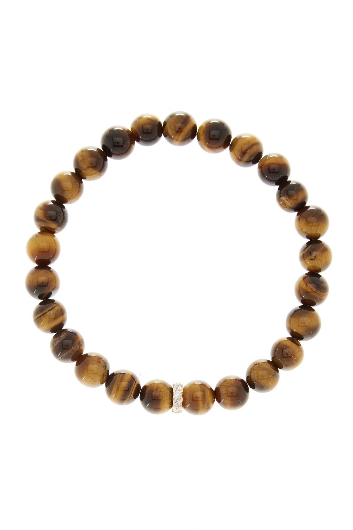 18K Gold Plated  Cz Tiger Eye Bracelet