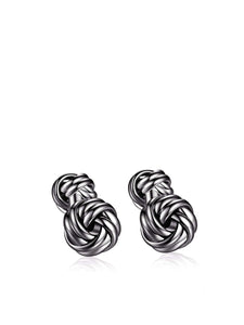 Black Double Knot Cufflinks