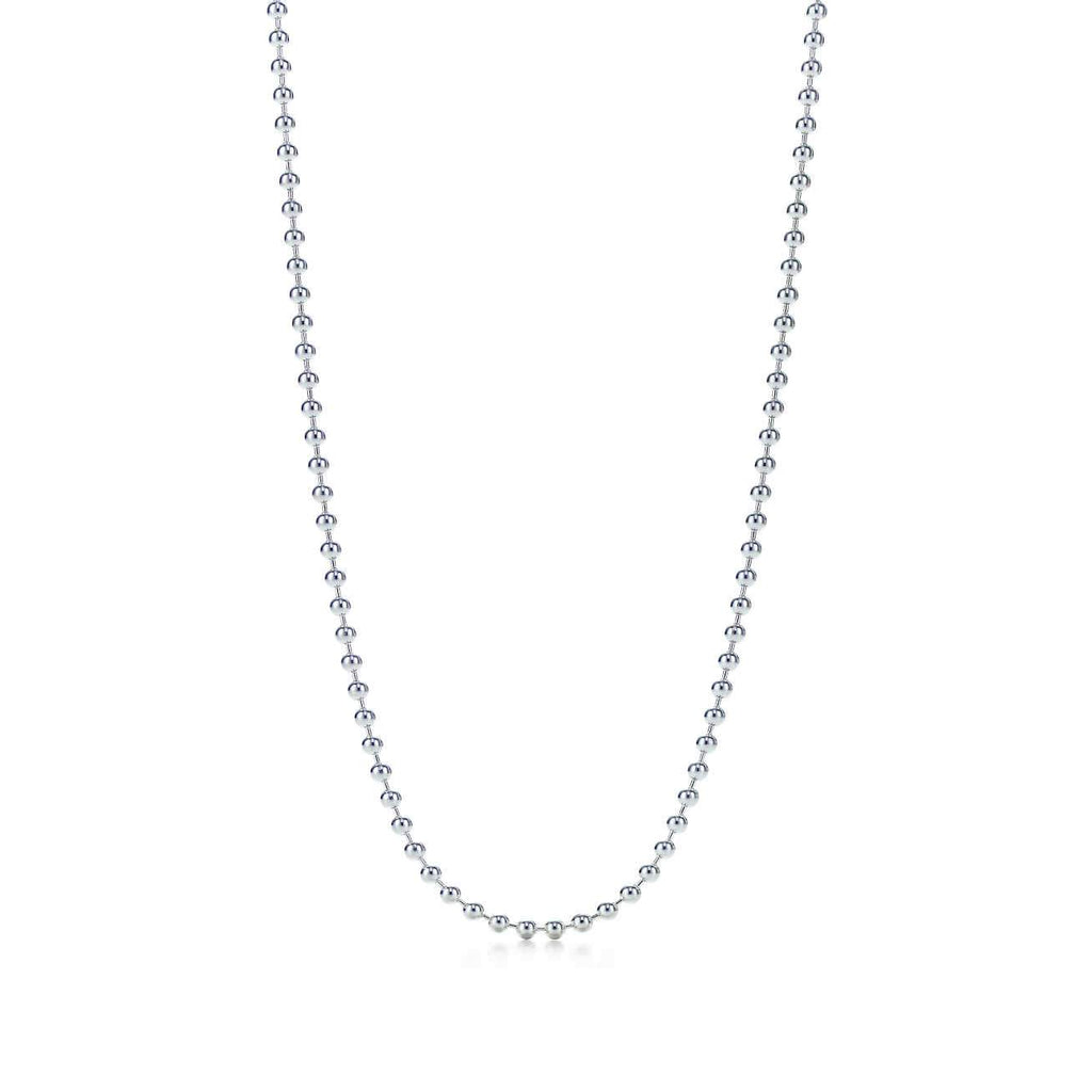 Silver Ball Bead Necklace - Liv Oliver