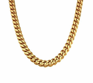 18k Gold Cable Necklace