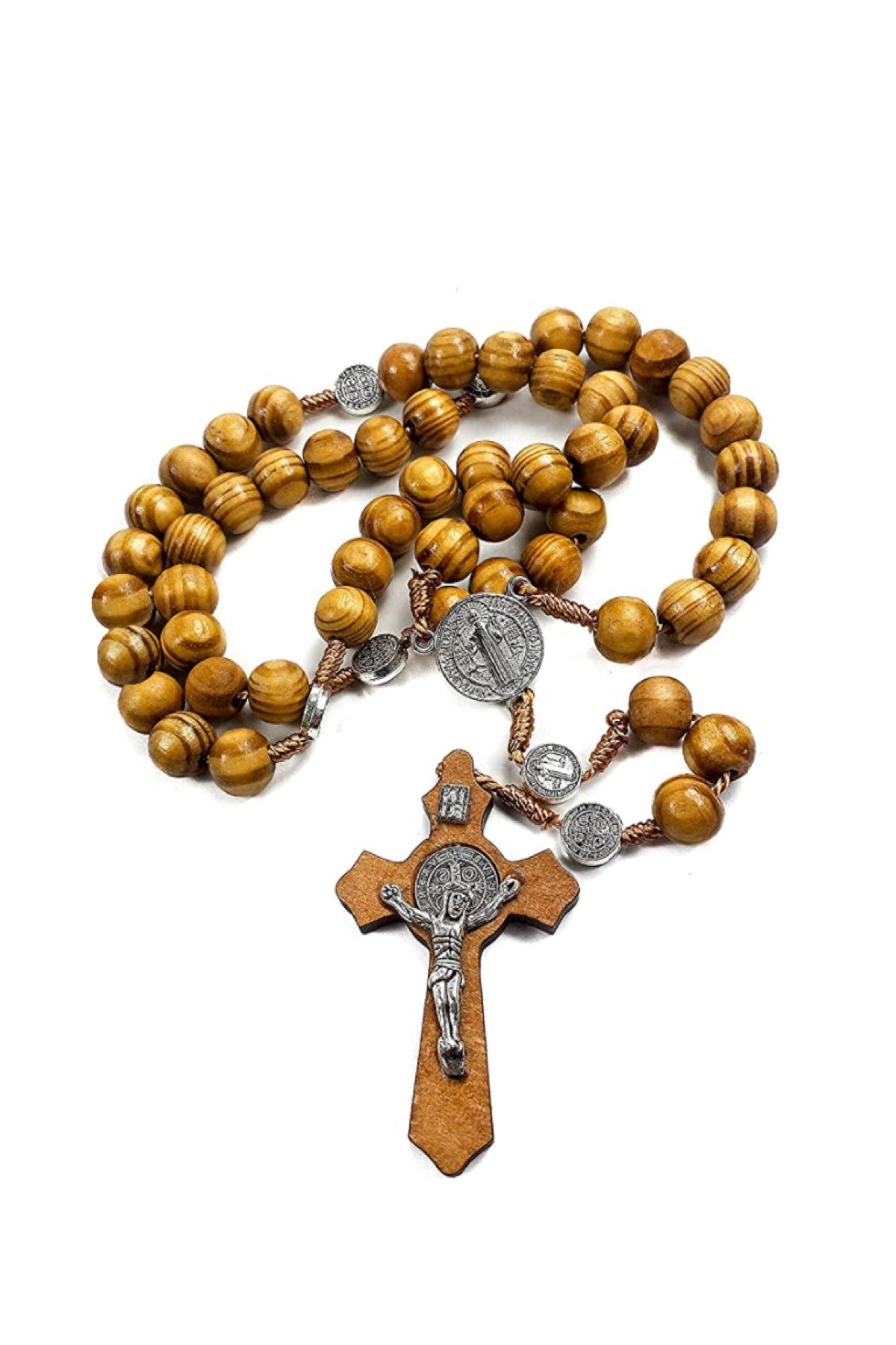 Silver Rosary Necklace