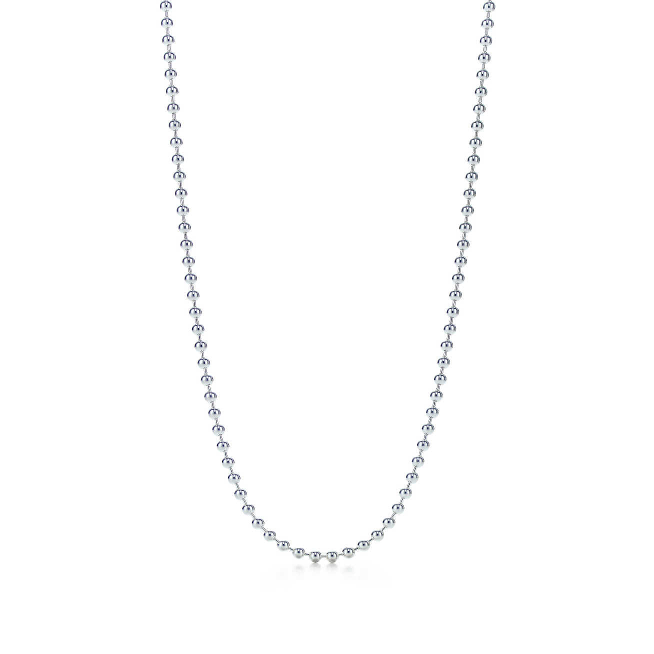 Silver Ball Bead Necklace