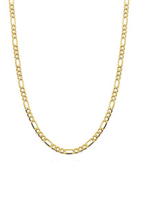 18K Gold Chain Figaro Link Necklace