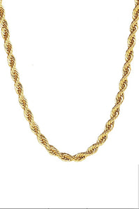 18K Gold Twist Necklace